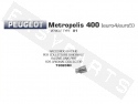 Mid-pipe ARROW 'Racing' Peugeot Metropolis 400i E4-E5 '18-'21