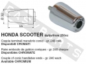 Lenker Vibrationsdämpfer BUZZETTI Stahl Maxi Roller Honda Kegel Chrom