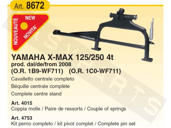 Middenstandaard BUZZETTI Yamaha X-Max 125-250 2008->