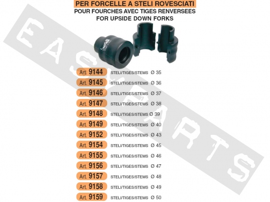 Douille repose joint spi fourche BUZZETTI Ø36mm (type ouvert)