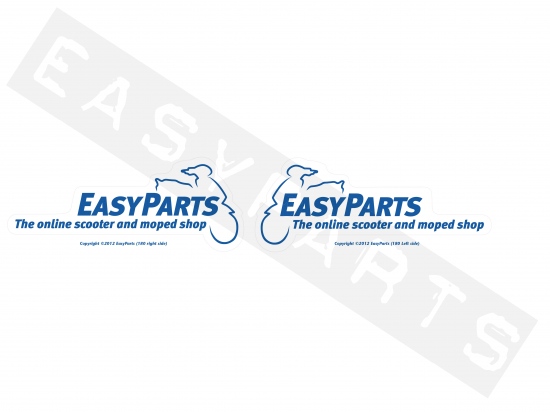 Set autocollants EASYPARTS bleu (18cm) droit & gauche