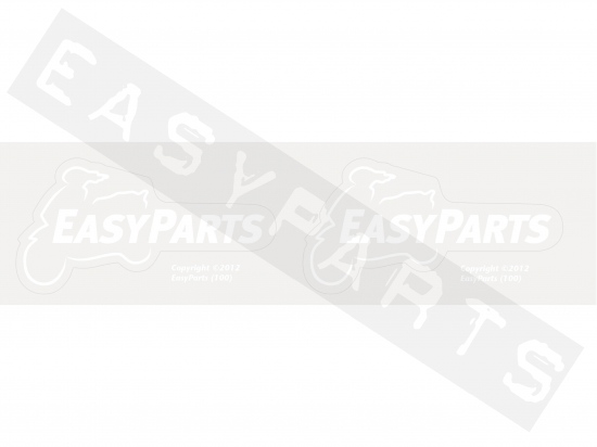 Stickerset EASYPARTS Wit (10cm)