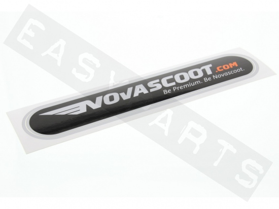 Sticker NOVASCOOT Zilver/ Zwart (19,5cm)
