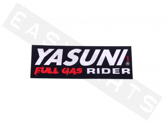 Autocollant YASUNI Full Gas Rider (110x38mm)