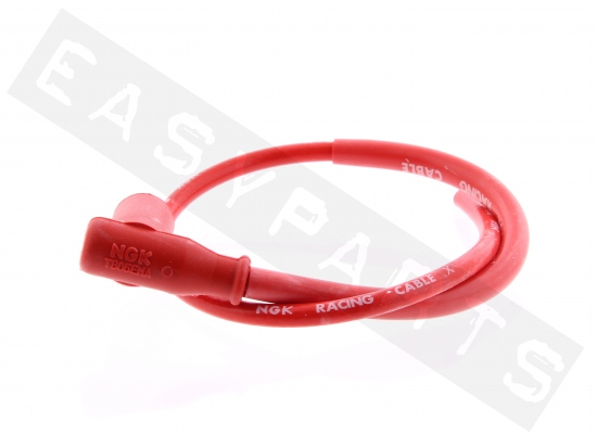 Capuchón de bujía NGK CR4 con cable de bujía H.T rojo