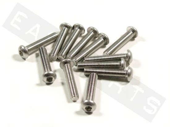 Button head bolt M6x40 (1.00) stainless steel (12 pcs)