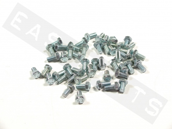 Tornillo hexagonal DIN 933 M5x10 acero galvanizado (contiene 50)