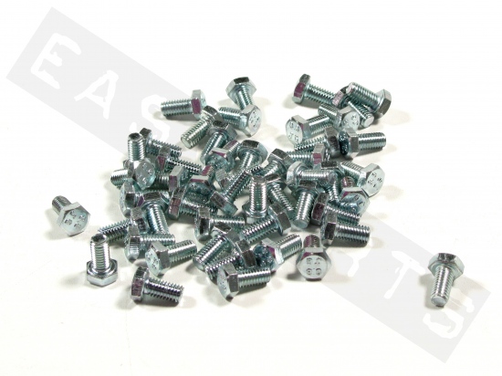 Bullone esagonale M6x12 acciaio zincato (50 pezzi)