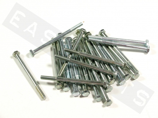 Tornillo hexagonal DIN 933 M6x85 acero galvanizado (contiene 25)