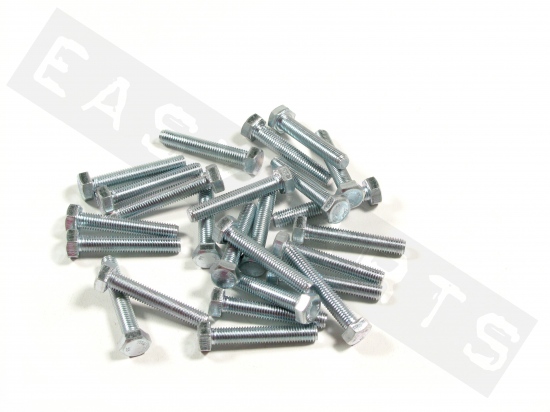 Tornillo hexagonal DIN 933 M7x40 acero galvanizado (contiene 25)