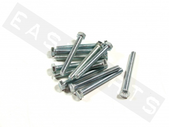 Tornillo hexagonal DIN 933 M7x50 acero galvanizado (contiene 12)