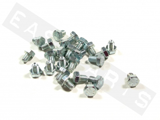 Bullone esagonale M8x10 acciaio zincato (25 pezzi)