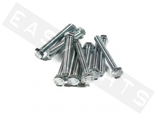 Bullone esagonale M8x60 acciaio zincato (12 pezzi)