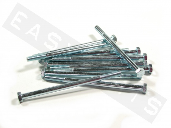 Bullone esagonale M8x140 acciaio zincato (12 pezzi)