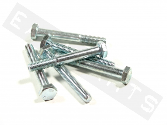 Tornillo hexagonal DIN 933 M10x80 acero galvanizado (contiene 6)