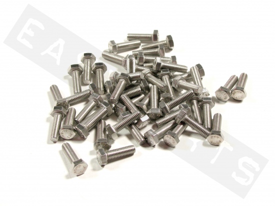Hex head bolt M6x20 (1.00) stainless steel(50 pcs)