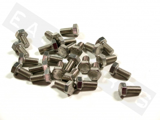 Hex head bolt M8x16 (1.25) stainless steel(25 pcs)