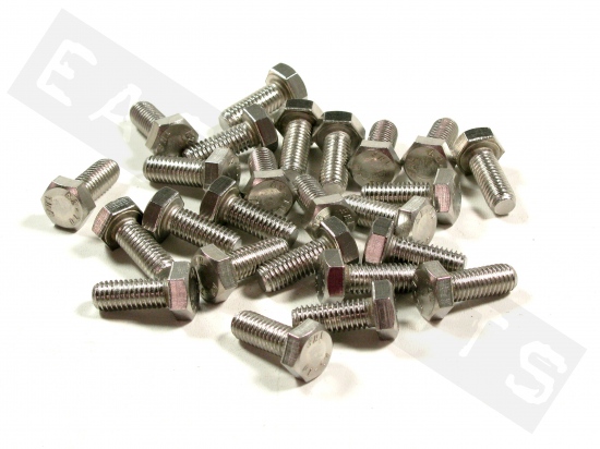 Hex head bolt M8x20 (1.25) stainless steel(25 pcs)