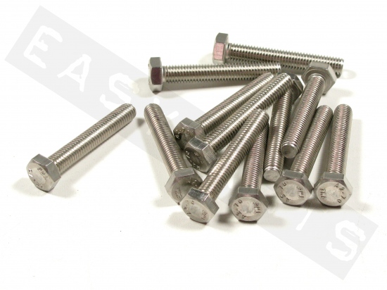 Hex head bolt M8x50 (1.25) stainless steel(12 pcs)