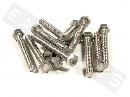Hex head bolt M8x60 (1.25) stainless steel(12 pcs)