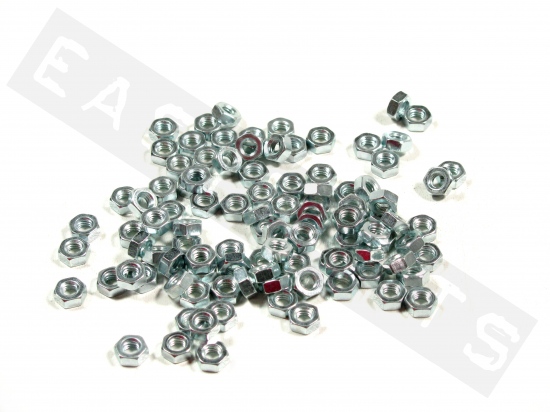 Tuercas hexagonales DIN 934 M4 acero galvanizado (contiene 100)