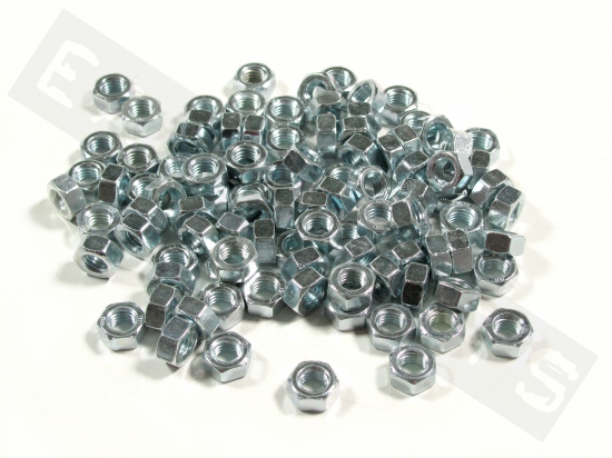 Nut M8 (1.25) galvanized steel (100 pcs)