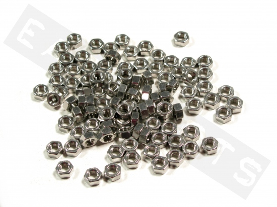 Tuercas hexagonales DIN 934 M5 acero inoxidable (contiene 100)