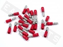 Bullet Terminal Male 4mm Red (25 pieces)