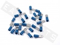 Cosse pré-isolée plate mâle 6,3mm bleu Ø1,5-2,5mm² (par 25)
