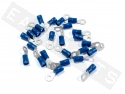 Ring Terminal 4mm Blue (25 pieces)