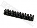 Regleta empalme eléctrico flexible 12 unid. negra (2,5mm²)