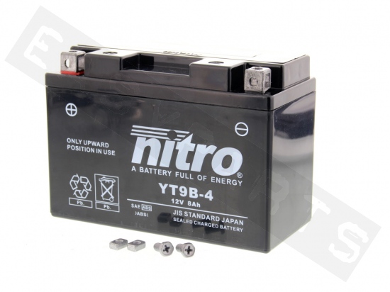 Batterie NITRO NT9B-4 12V-8Ah (sans entretien, en gel)