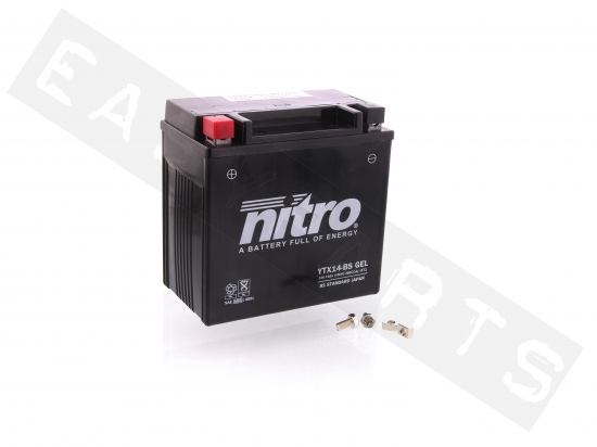Batterie Nitro Ytx14-Bs 12v 12ah (Wartungsfrei, mit Gel)