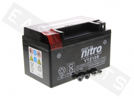 Batterie NITRO NTZ10S 12V-8.6Ah MF (sans entretien, en gel)