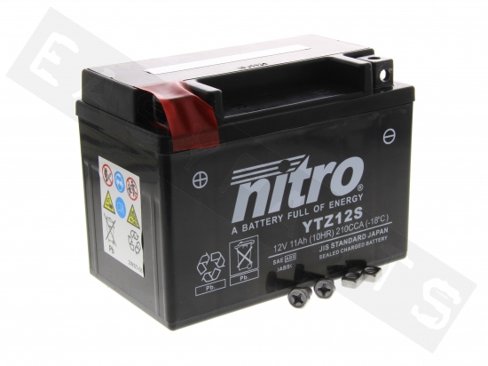 Batería NITRO NTZ12S 12V 11Ah MF (sin mantenimiento)