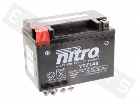 Batterie NITRO NTZ14S 12V 11,2Ah (Wartungsfrei, mit Gel)