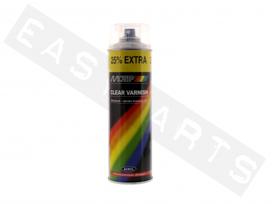 Spray Can Clear Varnish Coating MOTIP White 500 ml