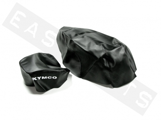 Buddyseat Cover XTREME Black Carbon Look Kymco Agility R10 with 12