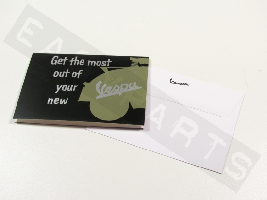 Ansichtkaart & Envelop VESPA 'Get the most out of your new'