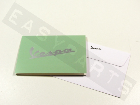 Ansichtkaart & Envelop VESPA Groen