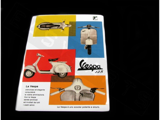 Ansichtkaart Metaal VESPA '125cc'