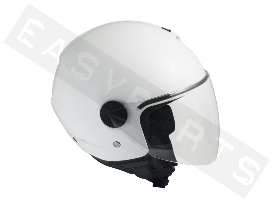 Helmet Demi Jet CGM 107A Florence White (long visor)