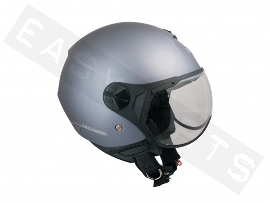 Helmet Demi Jet CGM 107A Florence Matt Grey (shaped visor)