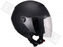 Helmet Demi Jet CGM 107A Florence Mono Matt Black (long visor)