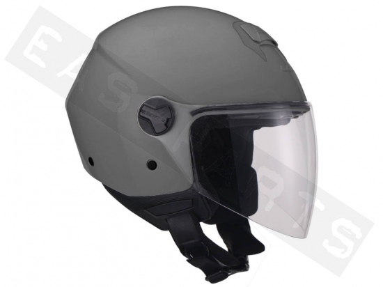Helmet Demi Jet CGM 107A Florence Mono Grey (long visor)