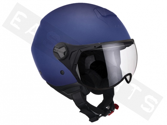 Helmet Demi Jet CGM 107A Florence Mono Satin Blue (formed visor)