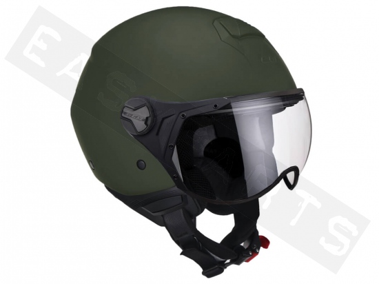 Helmet Demi Jet CGM 107A Florence Mono Matt Green (formed visor)