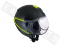 Helmet Demi Jet CGM 107G Rome Black (shaped visor)