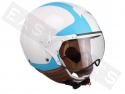 Helmet Demi Jet CGM 107V Positano White (Shaped Visor)