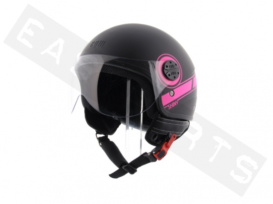 Helmet Demi Jet CGM 109S Shiny Matt Fluo Fuchsia (shaped visor)